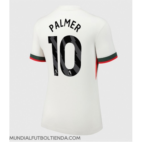 Camiseta Chelsea Cole Palmer #10 Segunda Equipación Replica 2025-26 para mujer mangas cortas Camiseta Chelsea Cole Palmer #10 Segunda Equipación Replica 2025-26 para mujer mangas cortas